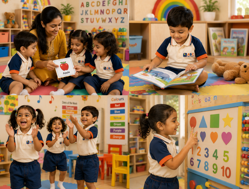 Bright kids school with trained and caring teachers